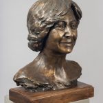 Helene Chait bust portrait sculpture - הלן חייט פסל דיוקן