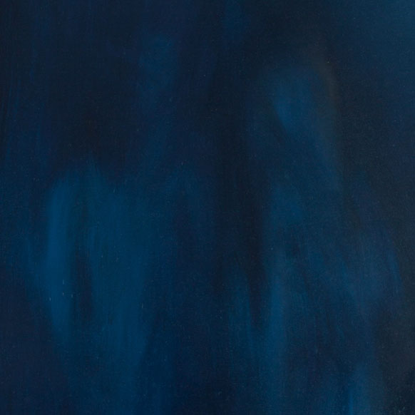 A walk in the night, dark blue, Oil on canvas - הליכה בלילה, שמן על בד, כחול כהה