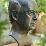 Yitzhak Rabin bust portrait sculpture bronze- יצחק רבין פסל דיוקן