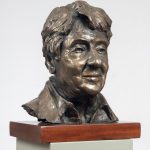 Harry Halbreich bust portrait sculpture - הרי הלברייך פסל דיוקן