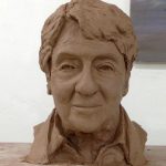 Harry Halbreich bust portrait sculpture - הרי הלברייך פסל דיוקן