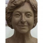 Helene Chait bust portrait sculpture - הלן חייט פסל דיוקן