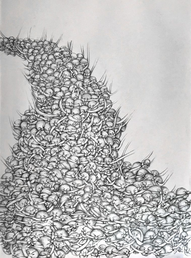 l Content" by Rene Magritte (left side) - מחווה ל״תוכן ציורי״ מאת רנה מגריט(צד שמאל)